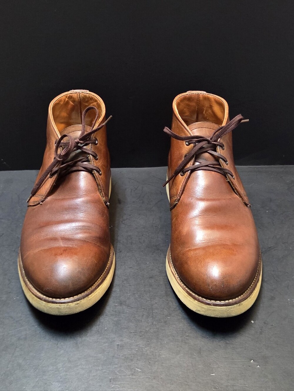 Red Wing 595 Traction Tred Work Chukka Boots Men's 11.5 Brown Leather USA. 0240